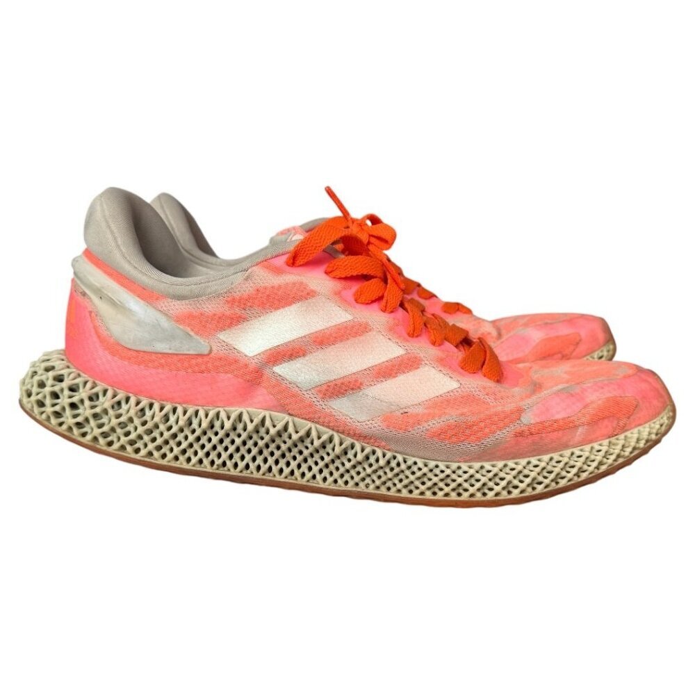 Rare ADIDAS 4D RUN 1.0 RUNNING TRAINERS - US size 12 CORAL PINK -‎ FW6838